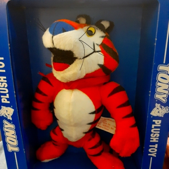 🐯🥣 TONEY THE TIGER 1997 Plush Doll NIB Collector's Item Rare  🐯🥣 - Picture 12 of 14
